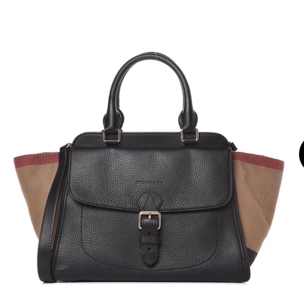 ❤️ AUTHENTIC BURBERRY Harcourt Trapeze Tote Leather Bag ❤️
